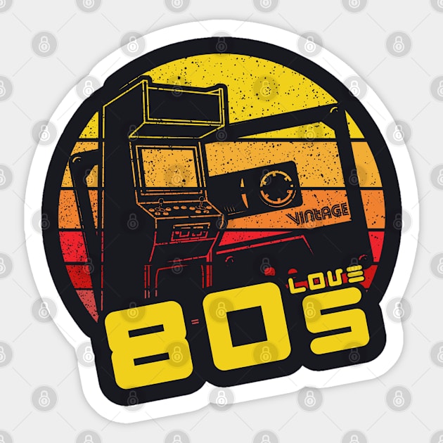 80s Cassette Sticker by DARSHIRTS